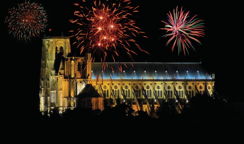 Feux d'artifice - Cathédrale Saint-Etienne de Bourges