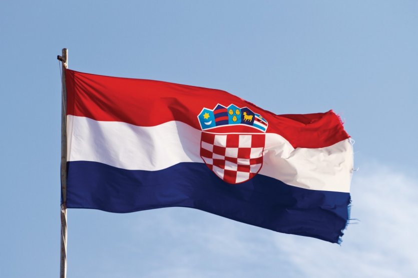 Drapeau de la Croatie.