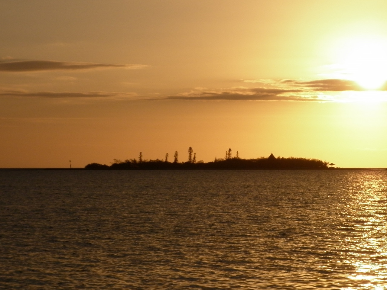 Coucher de soleil sur l'île aux Canards