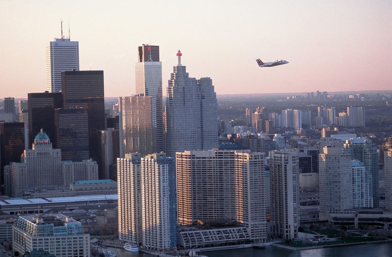 Vue aérienne de Toronto.