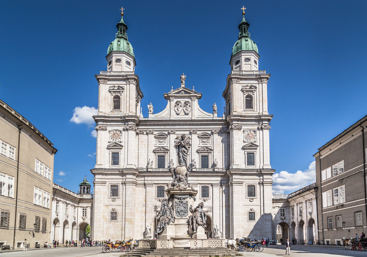 La cathédrale de Salzbourg.