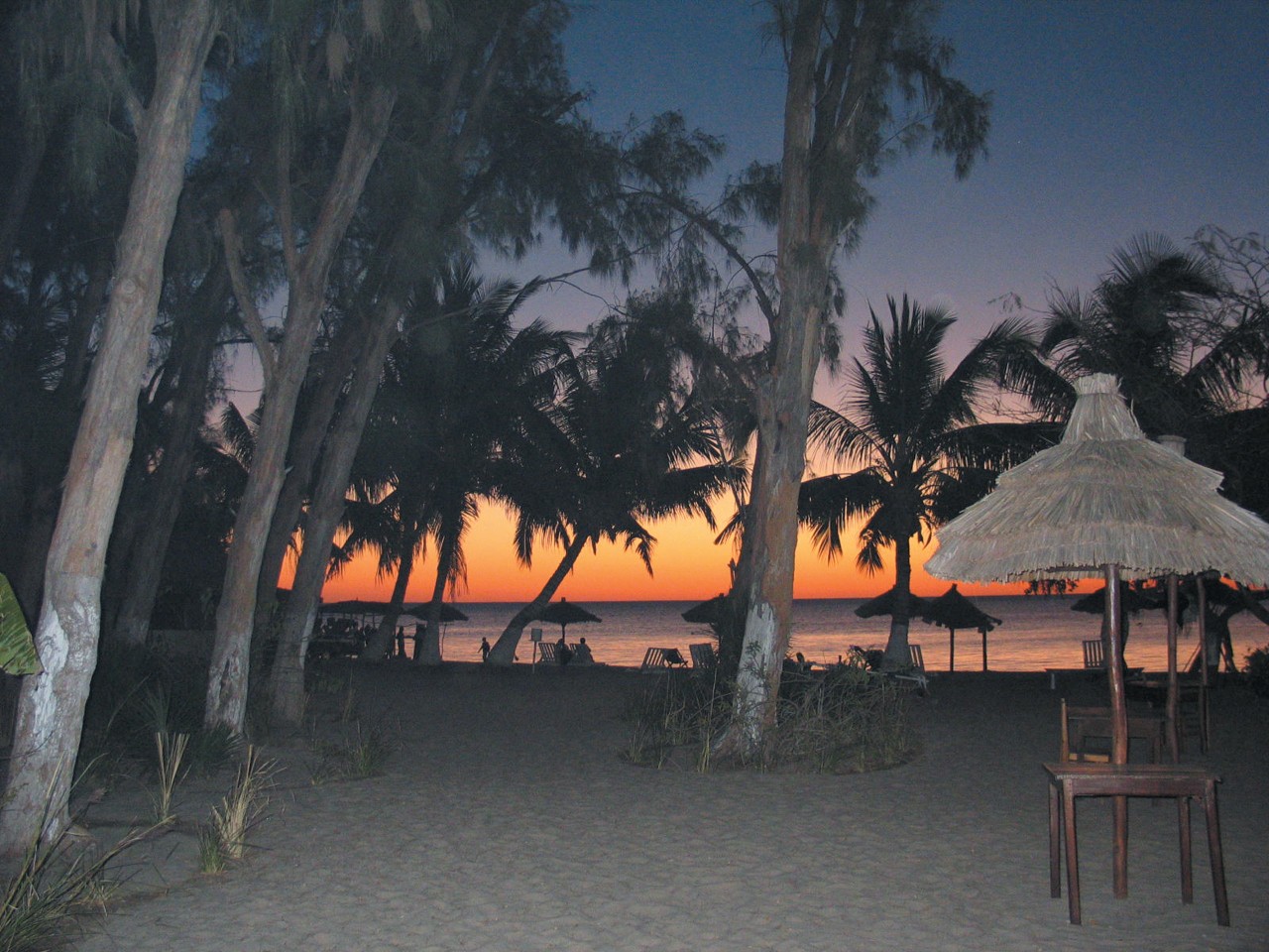 Coucher de soleil sur la plage d'Ifaty