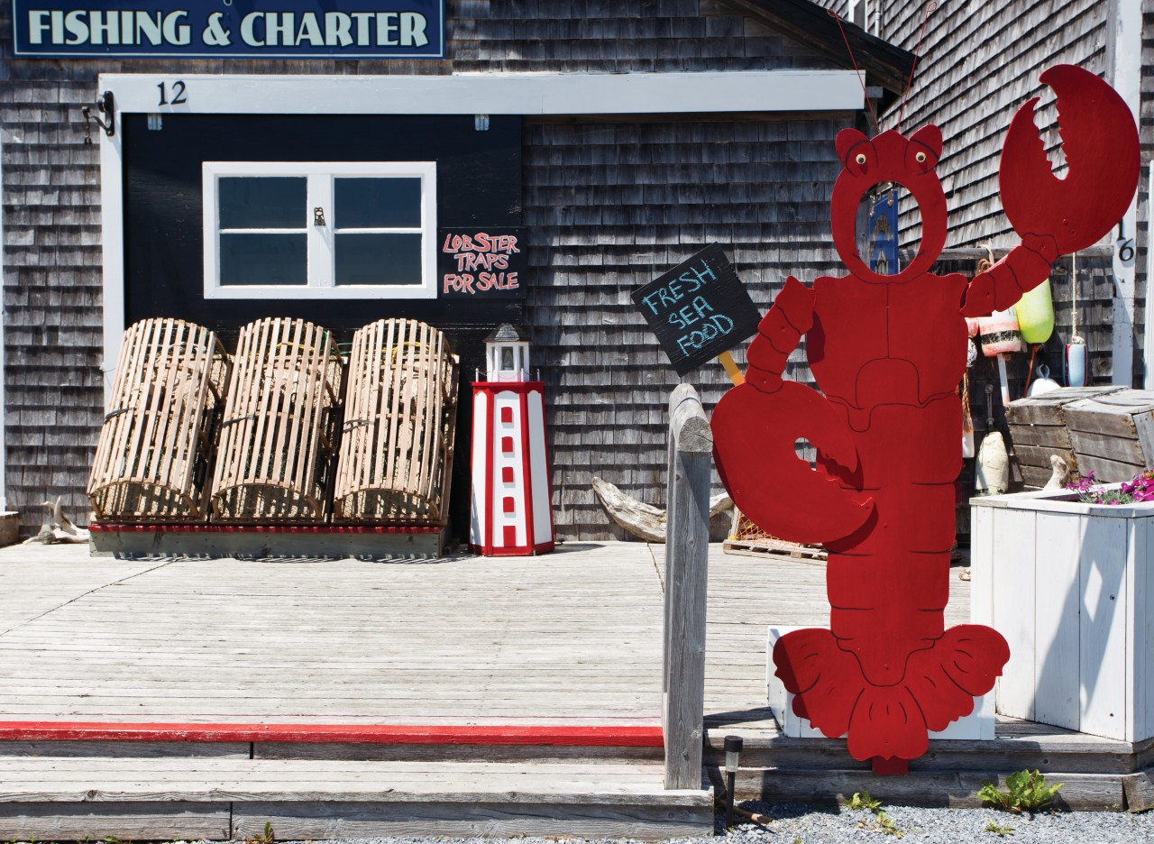 Trappes à homards à St Andrews.