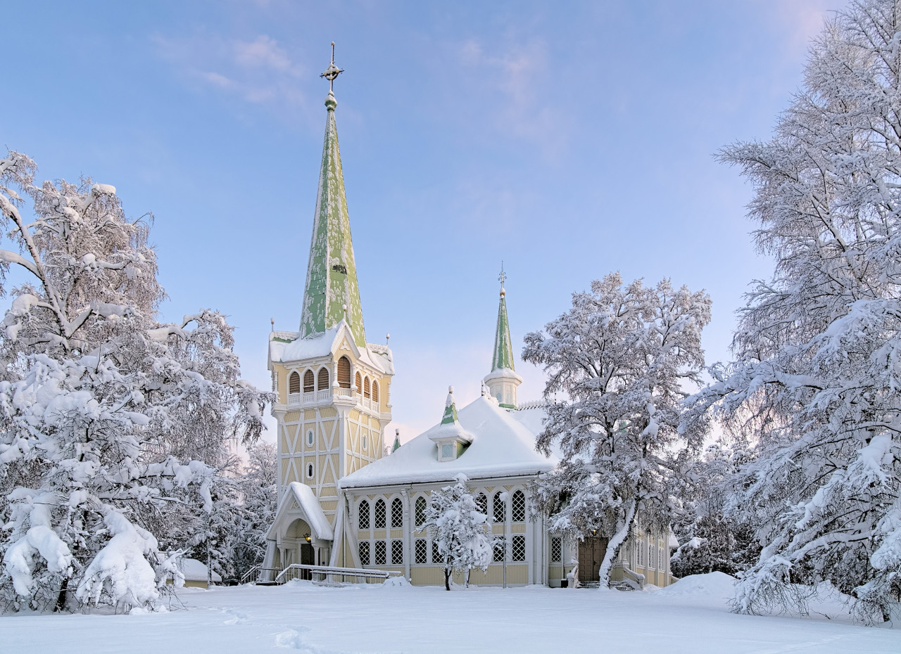 L'église de Jokkmokk.