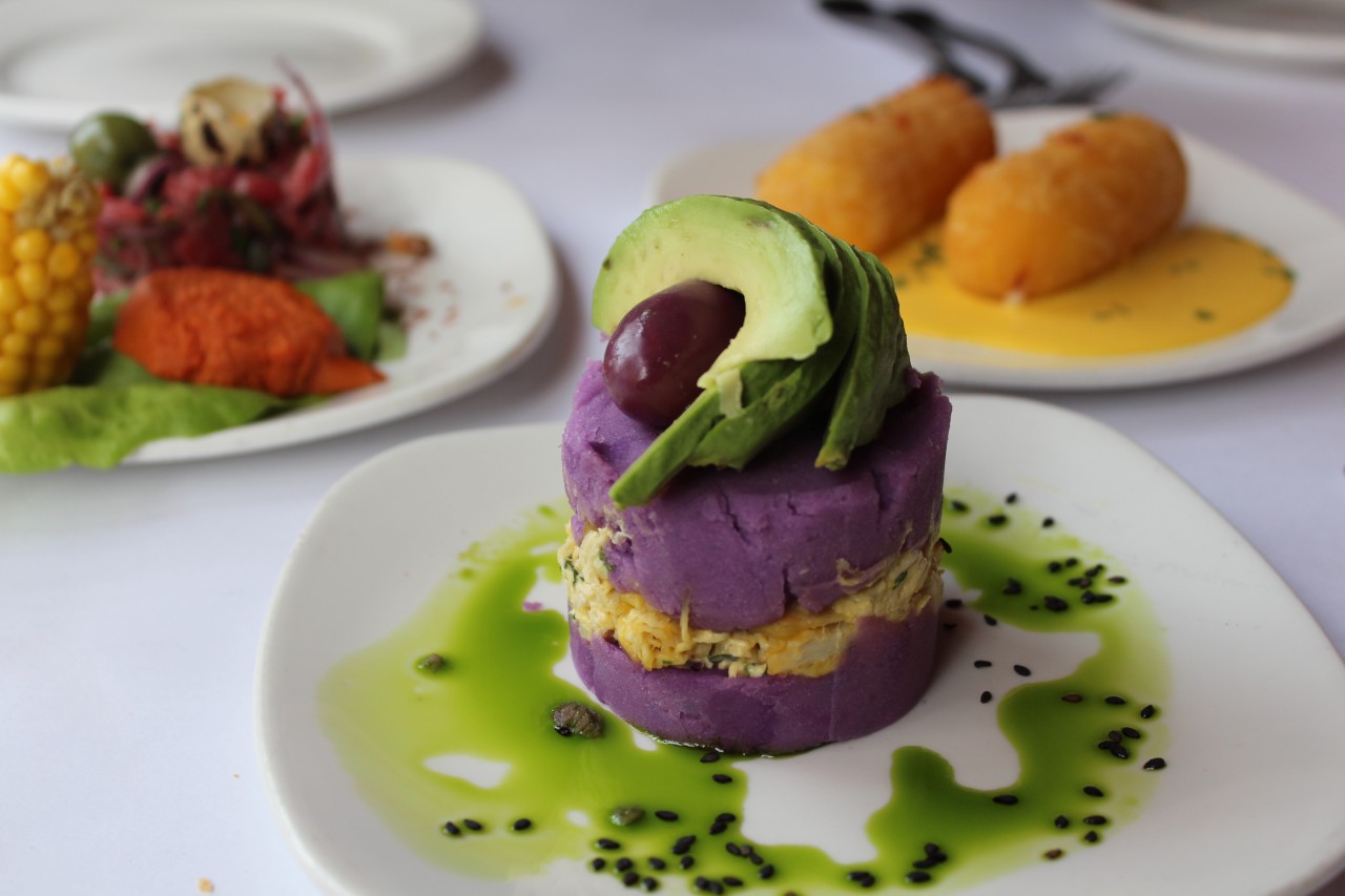 Assiettes dégustation à partager dans le restaurant Andina.