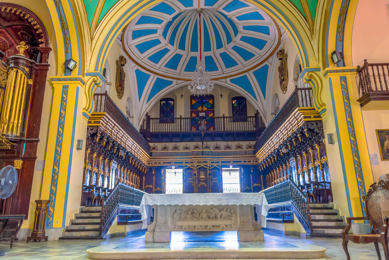 Intérieur de la cathédrale de Santiago de Cuba.