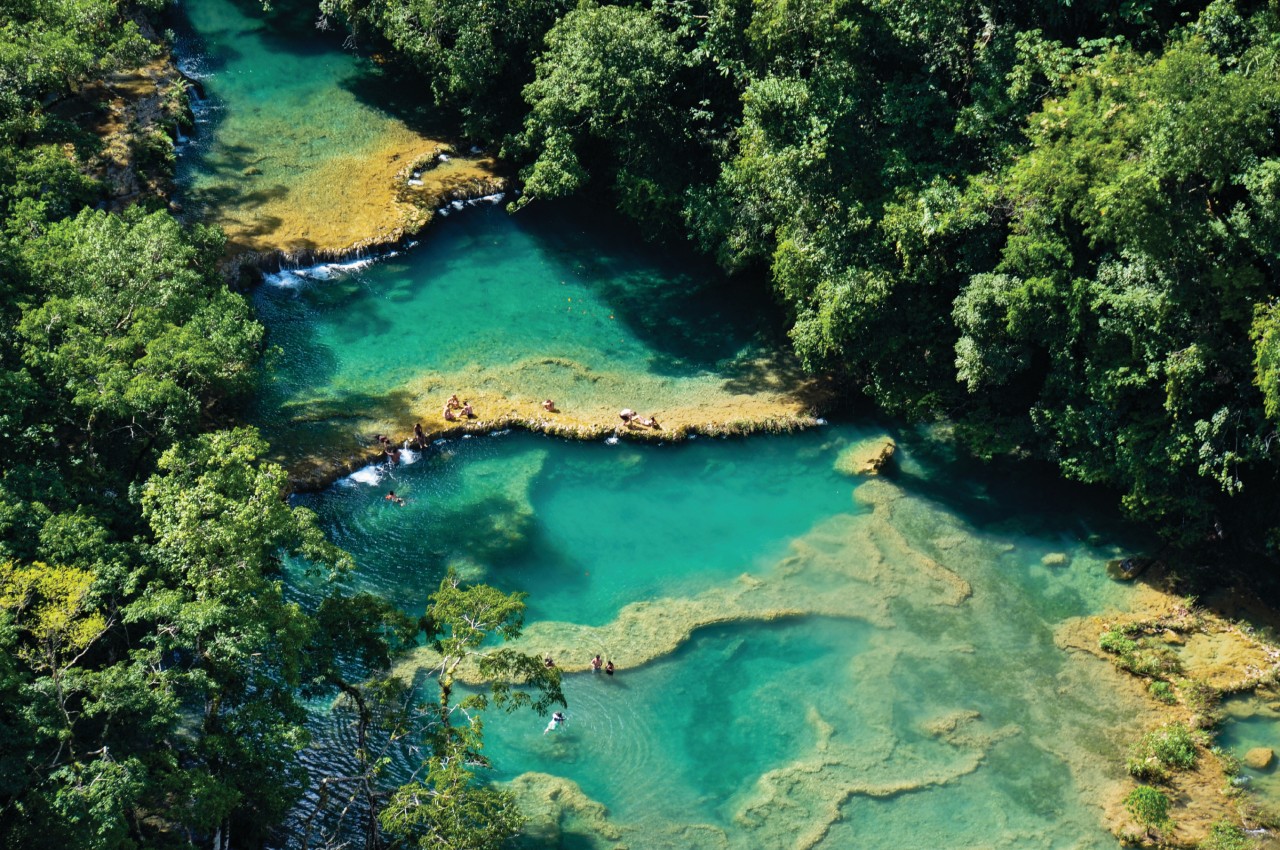 Les piscines naturelles de Semuc Champey.