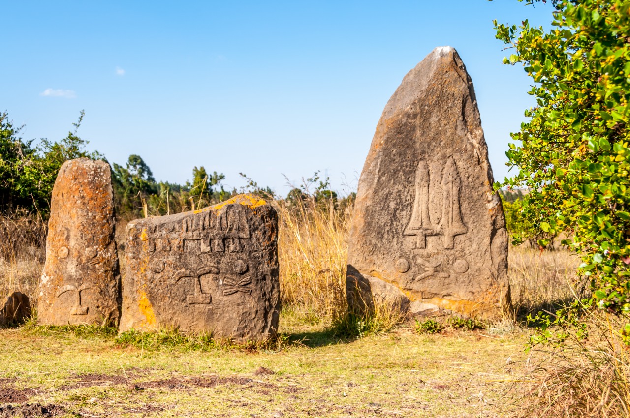 Le site archéologique de Tiya.