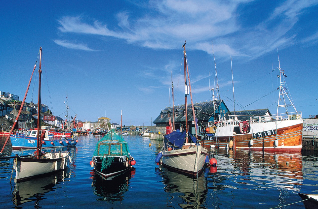 Port de pêche de Mevagissey, village situé près de Saint-Austell.