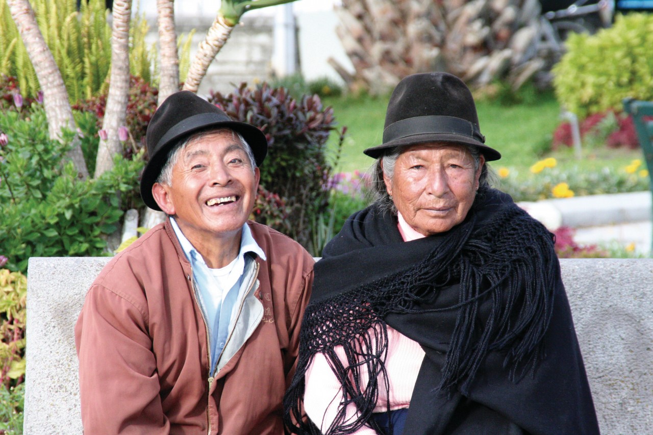 Couple d'habitants de Latacunga.