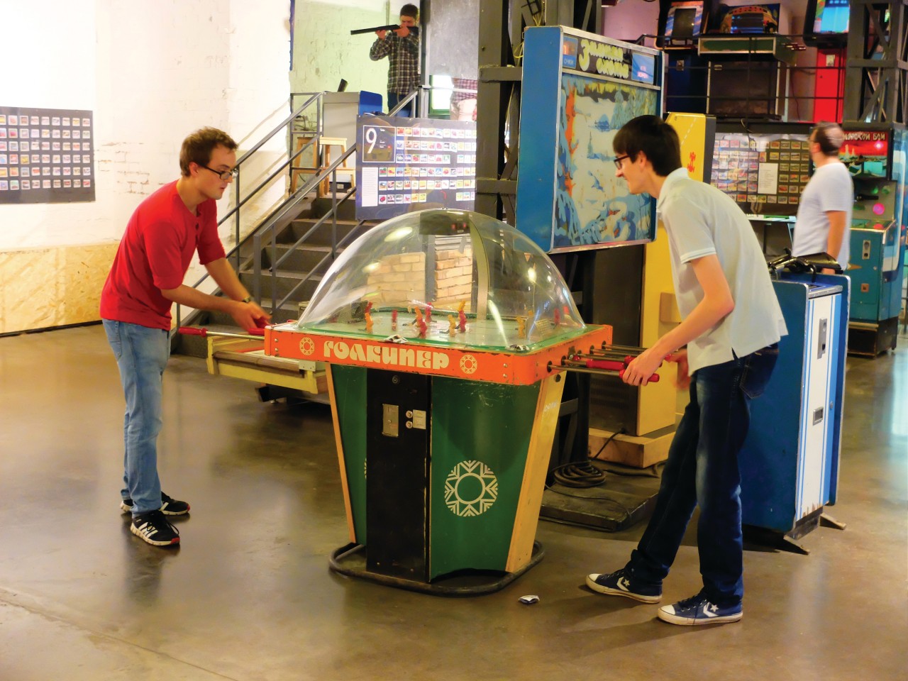 Au Musée des Jeux d'arcade soviétiques.