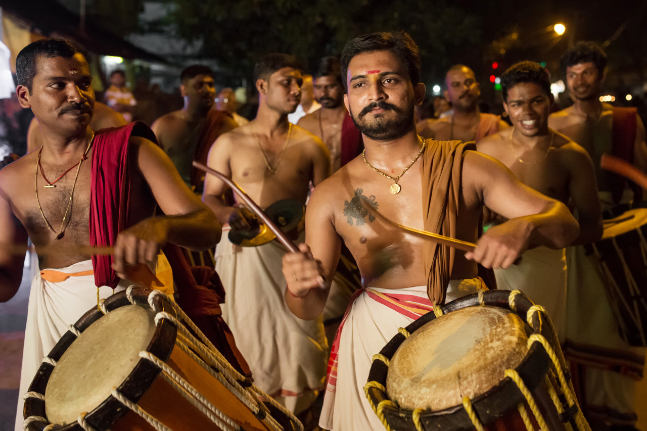 Musiciens de Kochi.