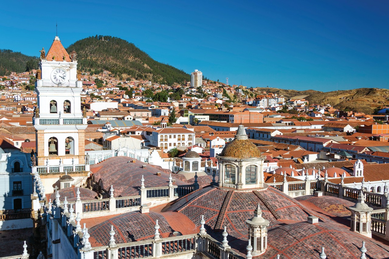 <p>Vue de Sucre depuis le couvent San Felipe, Sucre.</p>