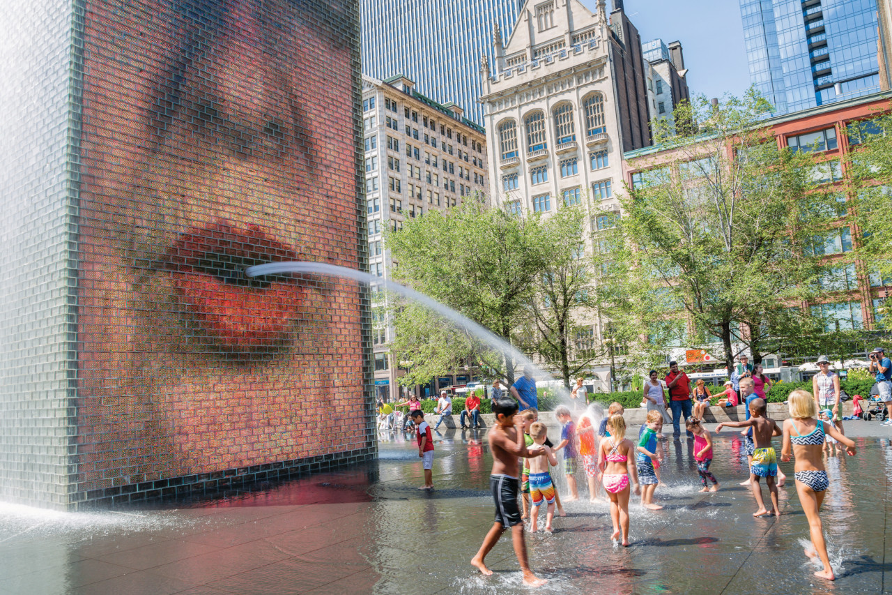 Crown Fountain de Jaume Plensa, Millennium Park.