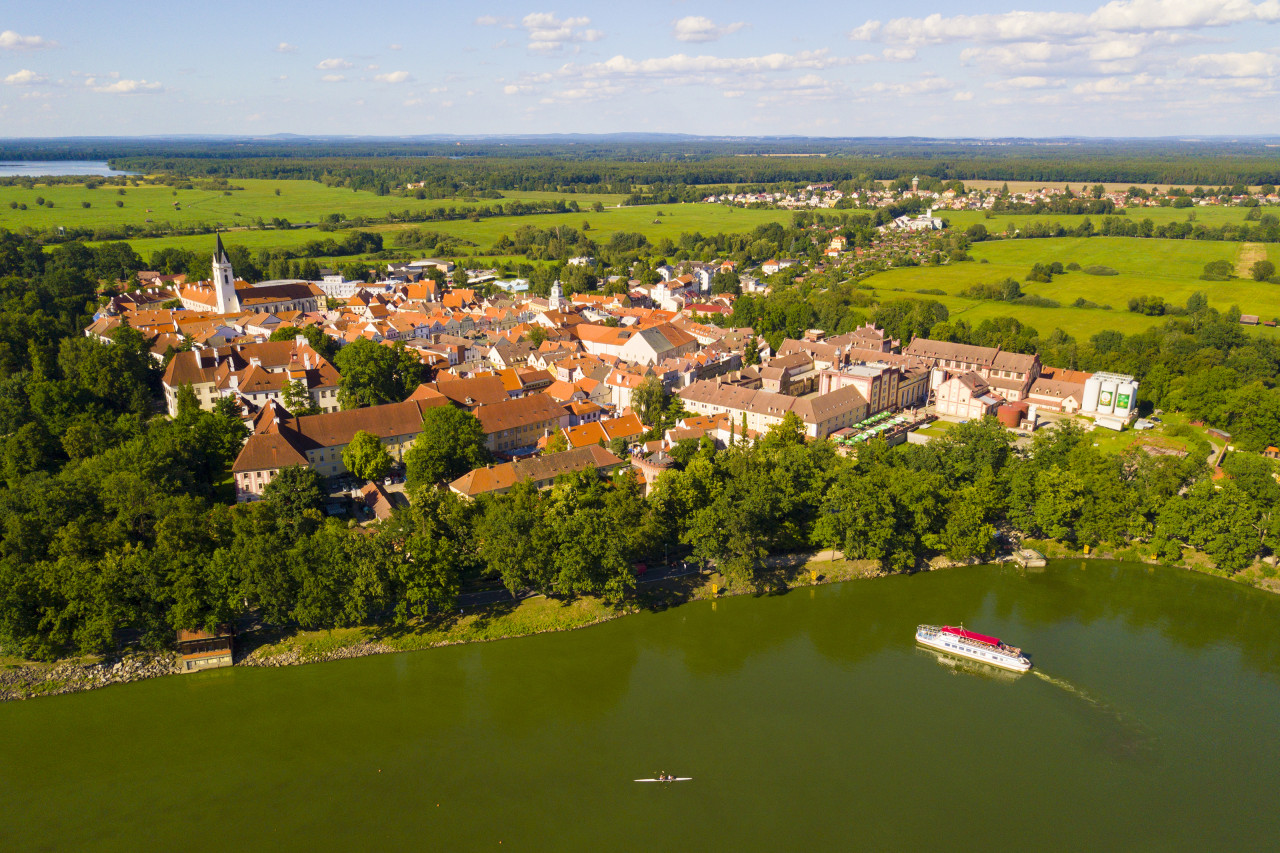 Vue sur Třeboň.