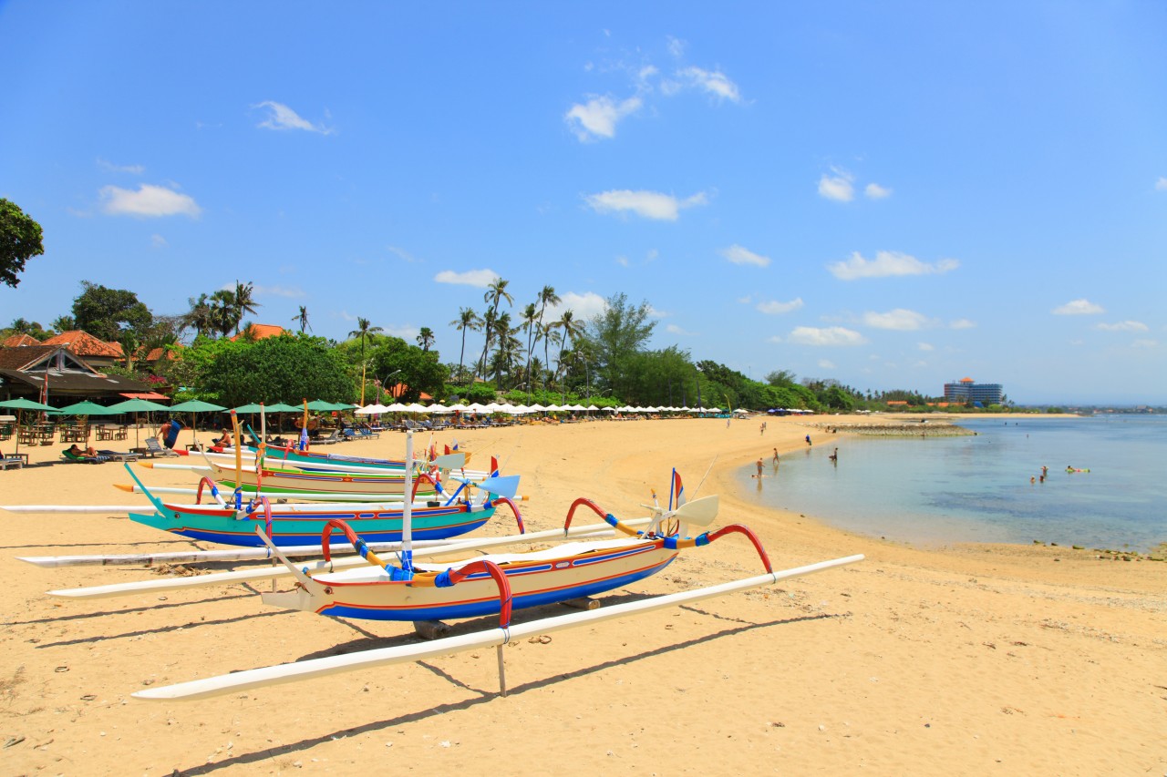 Plage de Sanur.