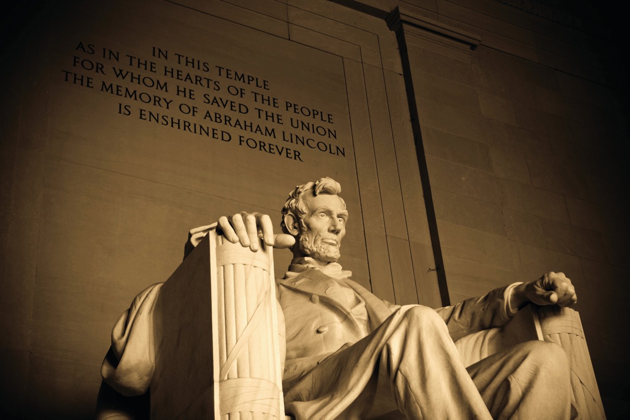 Statue du Mémorial Lincoln à Washington.