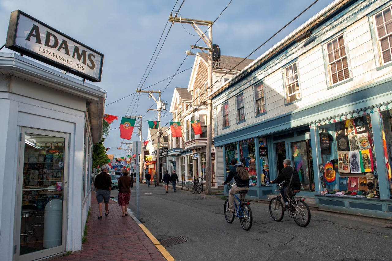 Rue commerçante de Provincetown.