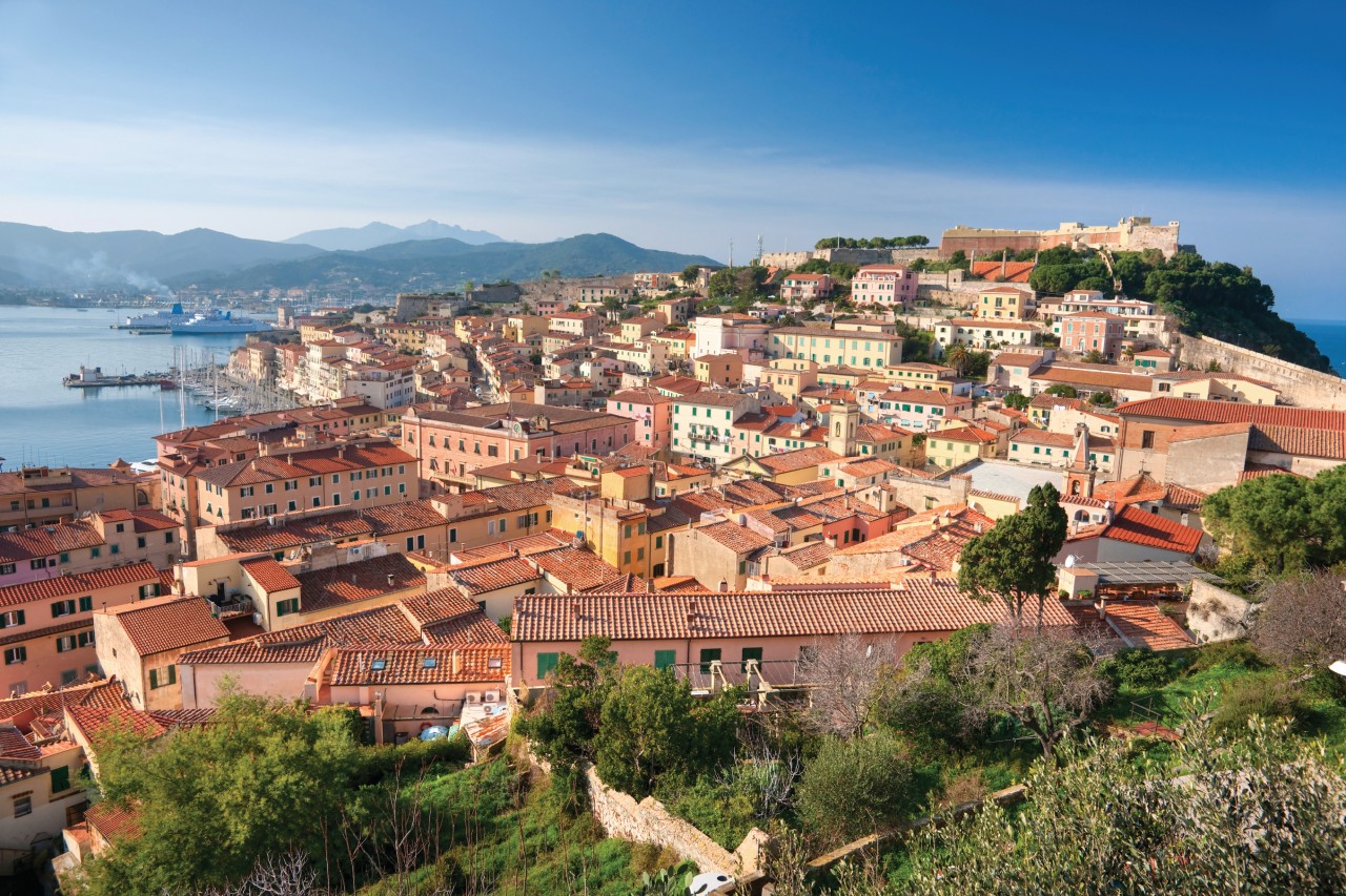 Vue sur Portoferraio.