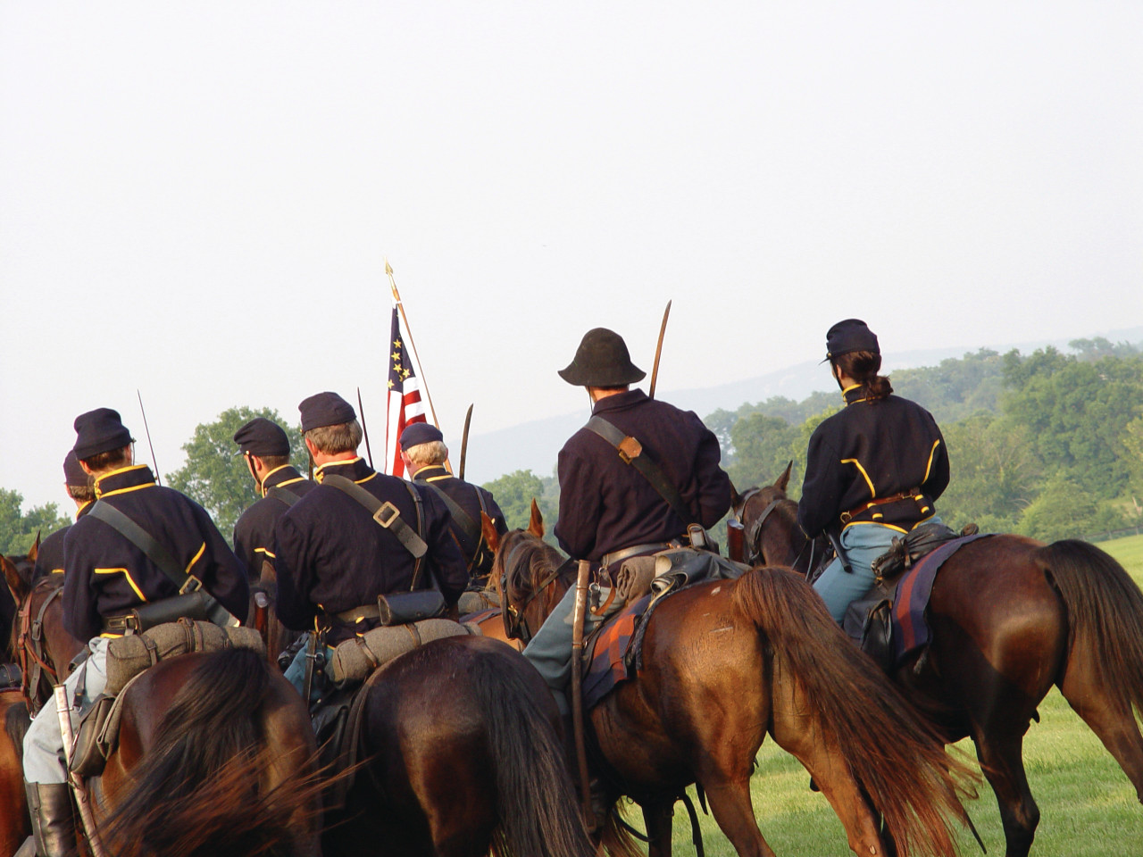 Reconstitution historique au Shiloh National Military Park.