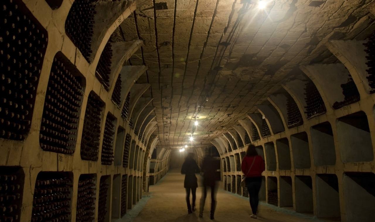 Visite des caves de Milestii Mici.