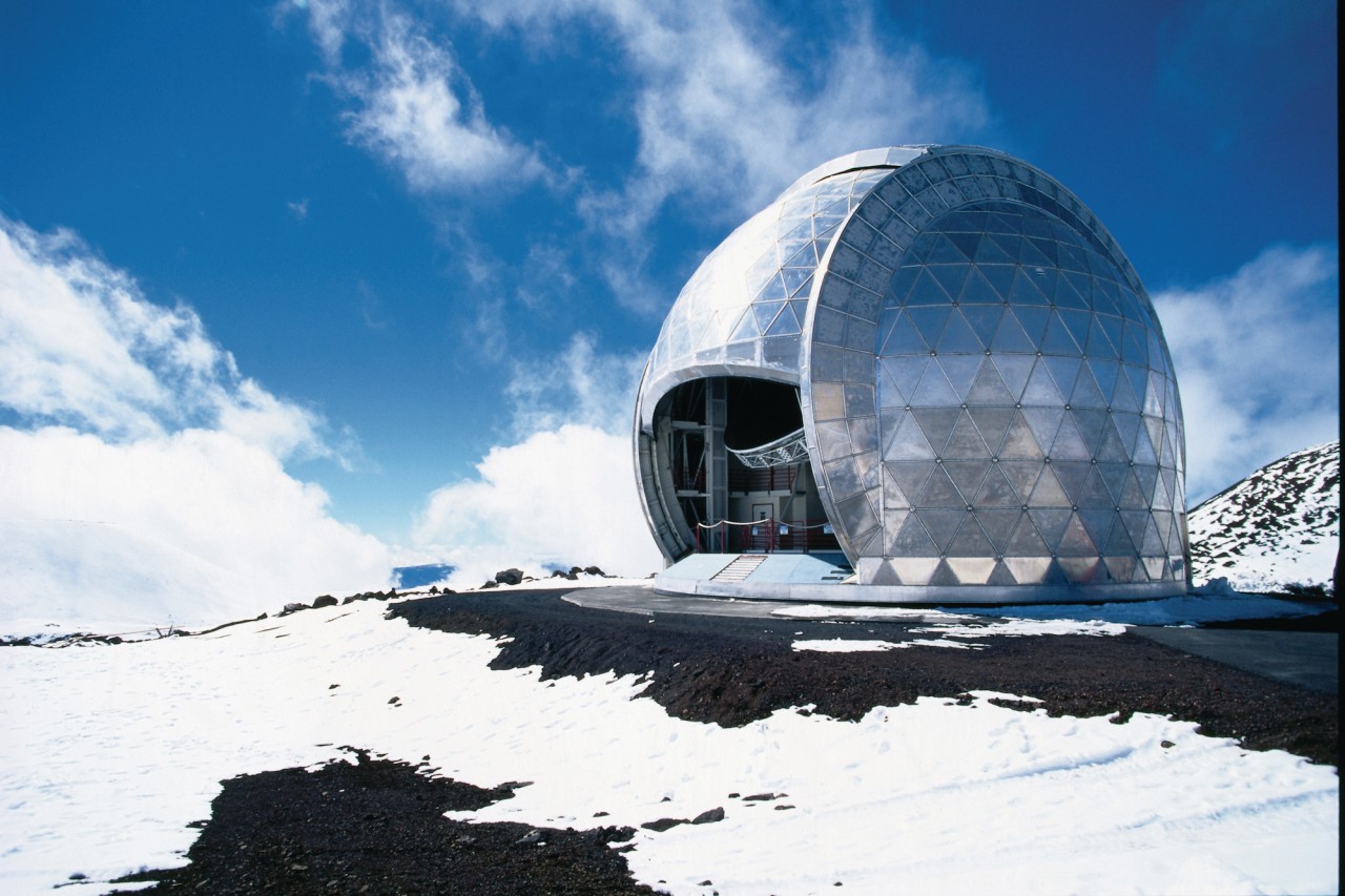 Observatoire au sommet du Mauna Kea.