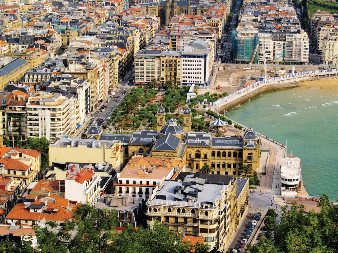 Vue sur San Sebastian.