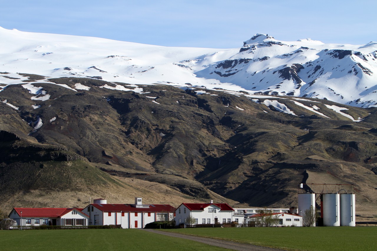 Le volcan Eyjafjallajökull.