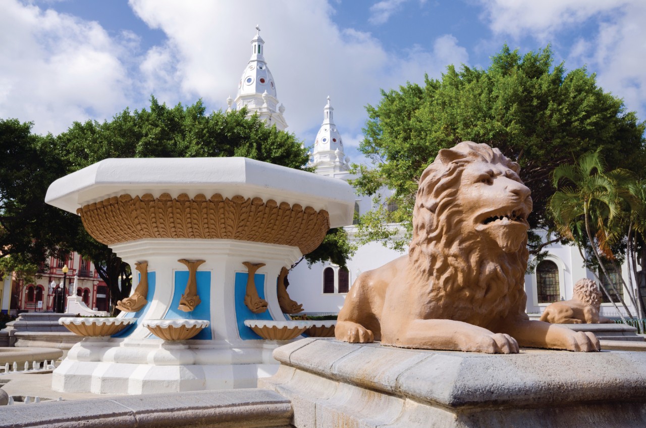 Fontaine aux lions, Ponce.