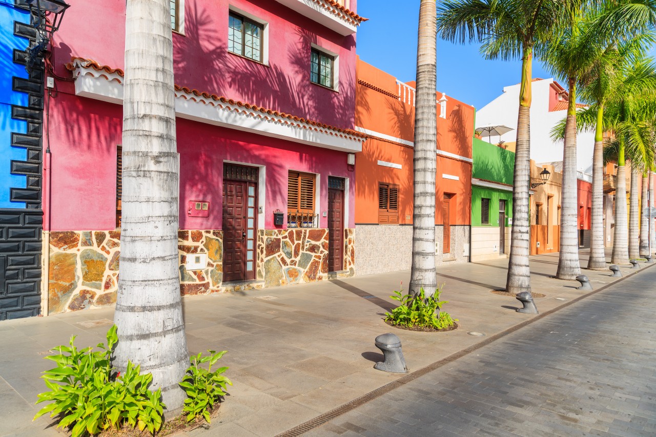 Rue à Puerto de la Cruz, Tenerife.