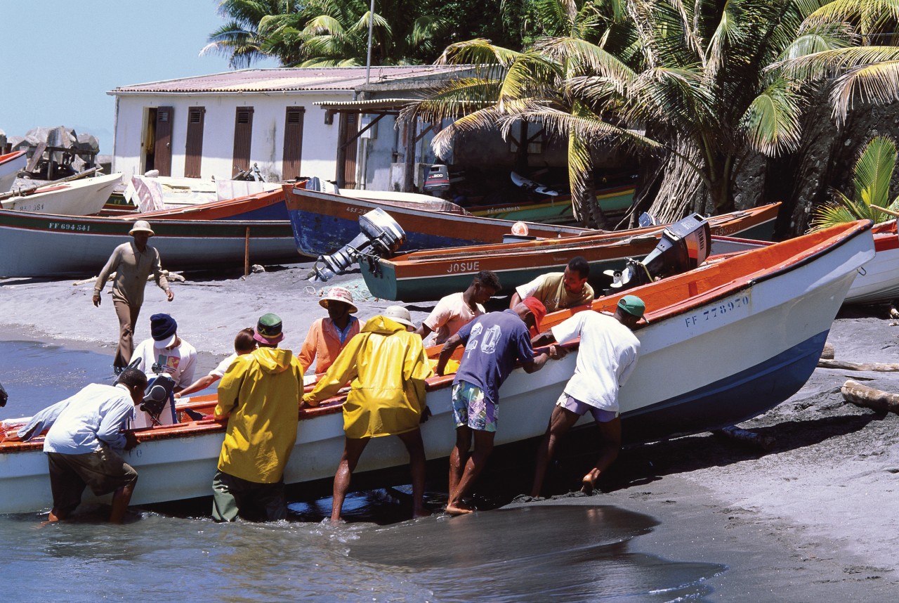 Retour de la pêche à Sainte-Marie.