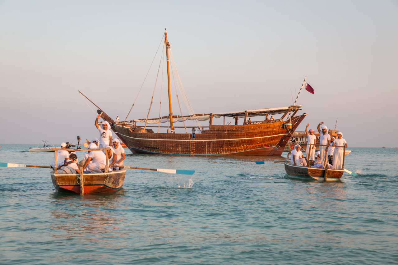 Course de dhows.