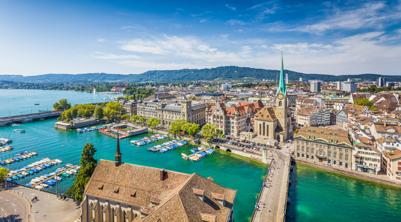 Vue sur Zürich.