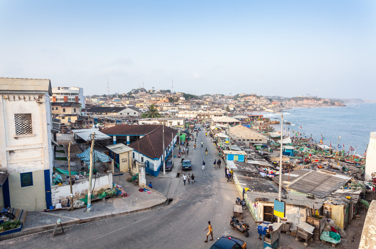 La ville de Cape Coast.