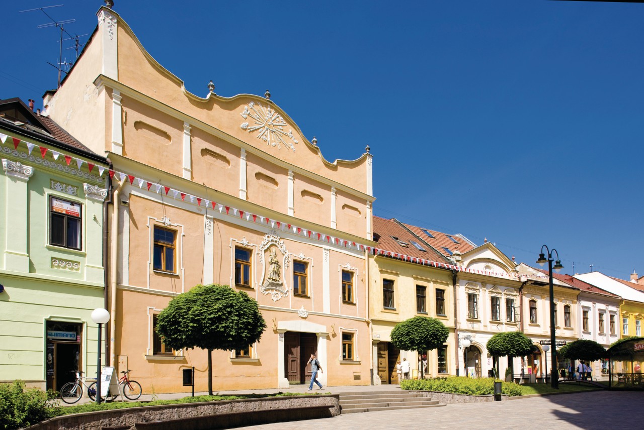 Place centrale de Prešov.