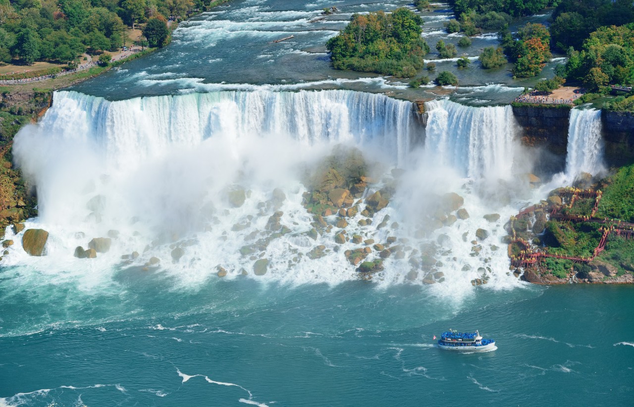 Les chutes du Niagara.