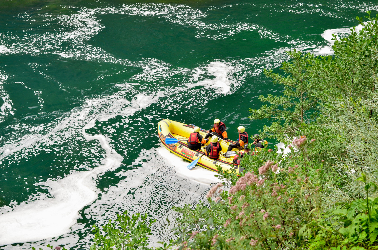 Rafting sur l'Una.