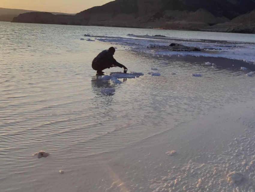 Sunrise at Lake Assal